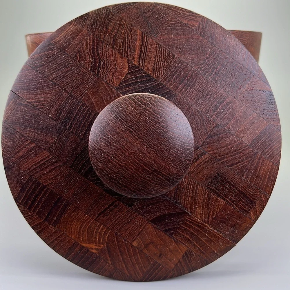 Vintage Ernest Sohn Teak Canister
